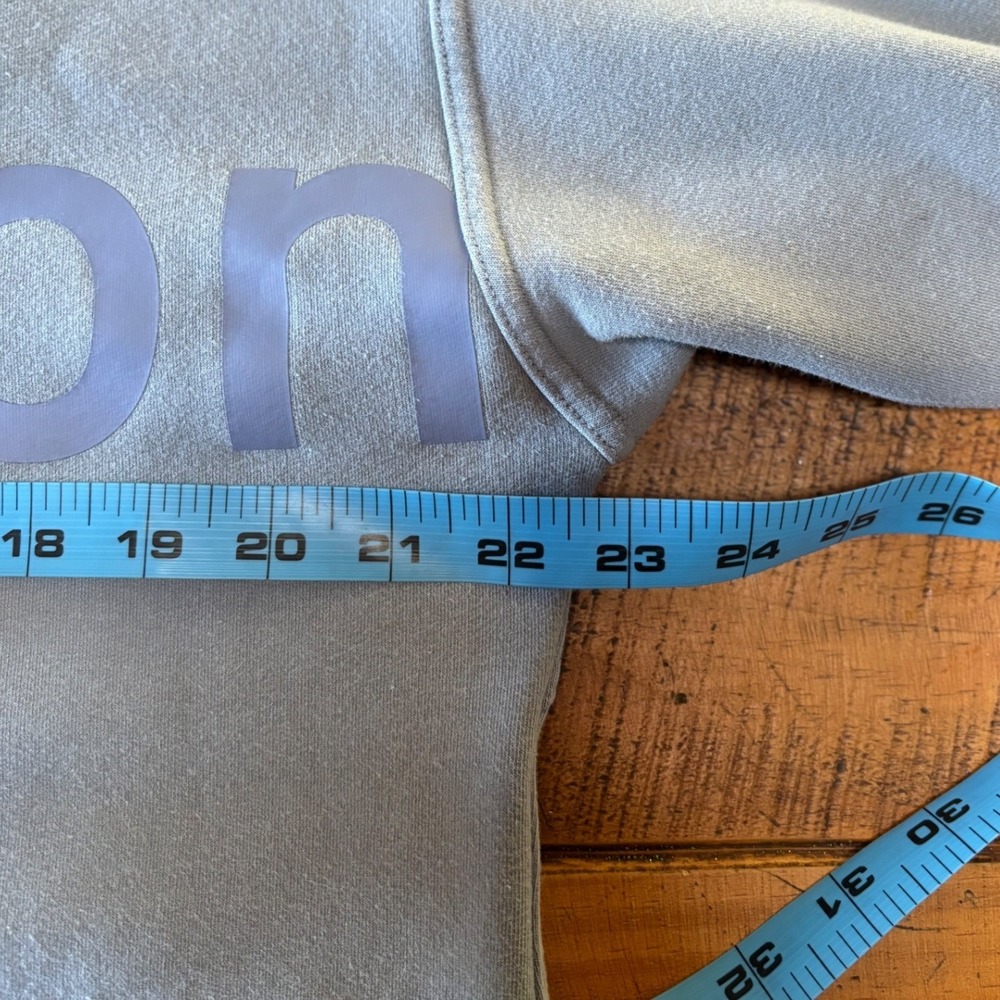 Lululemon Womens All Yours Graphic Hoodie Light Blue Hooded Soft Pocket Size 12 - Picture 7 of 12